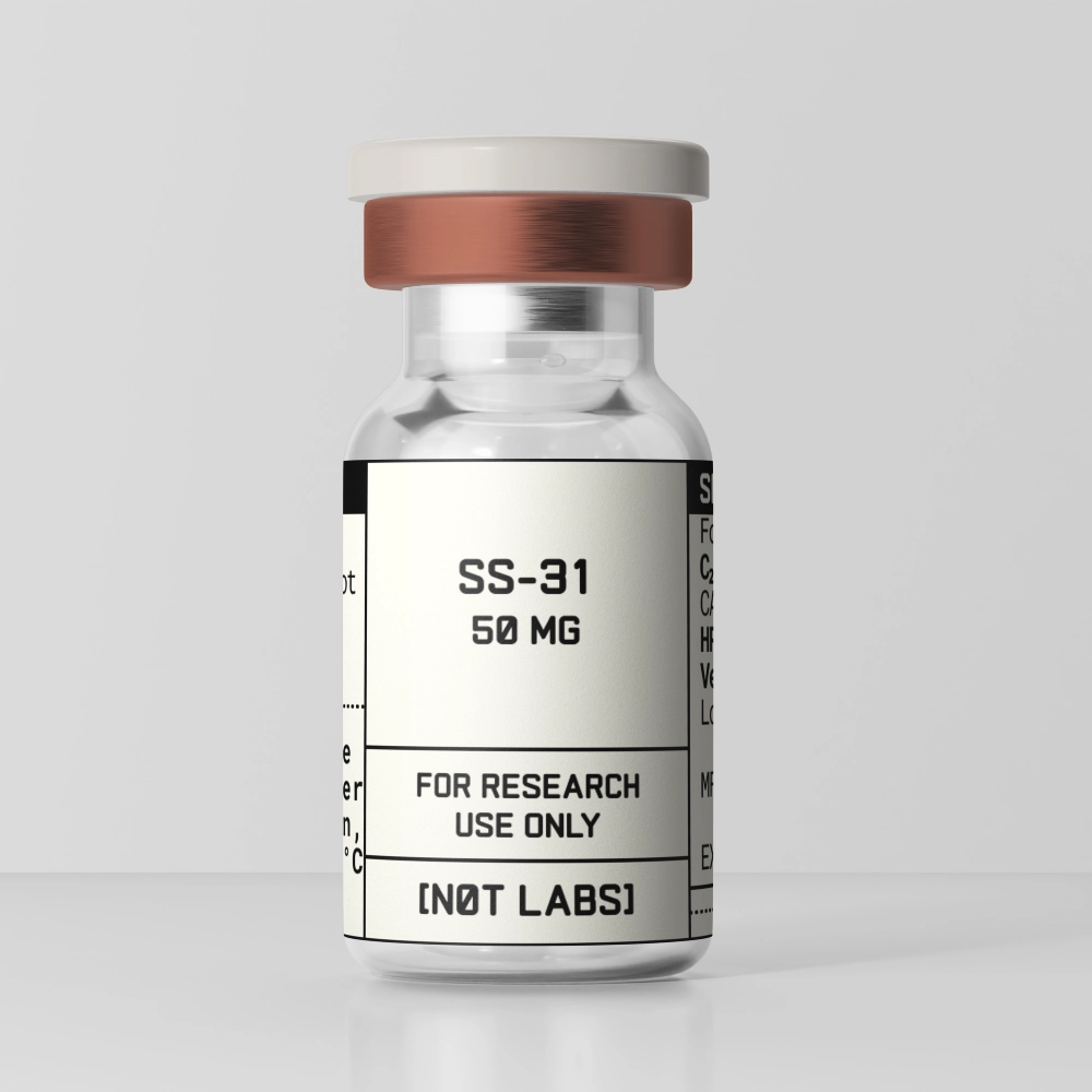 SS-31 Elamipretide peptide vial for mitochondrial research, COA verified by Not Labs