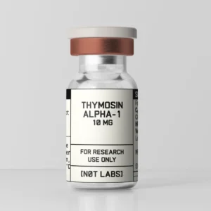 Thymosin Alpha-1 peptide vial for laboratory research, COA verified by Not Labs